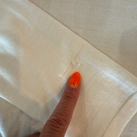 Reformation Lucas Relaxed Regenerative Lightweight Merino Wool V Sweater M - Picture 6 of 6